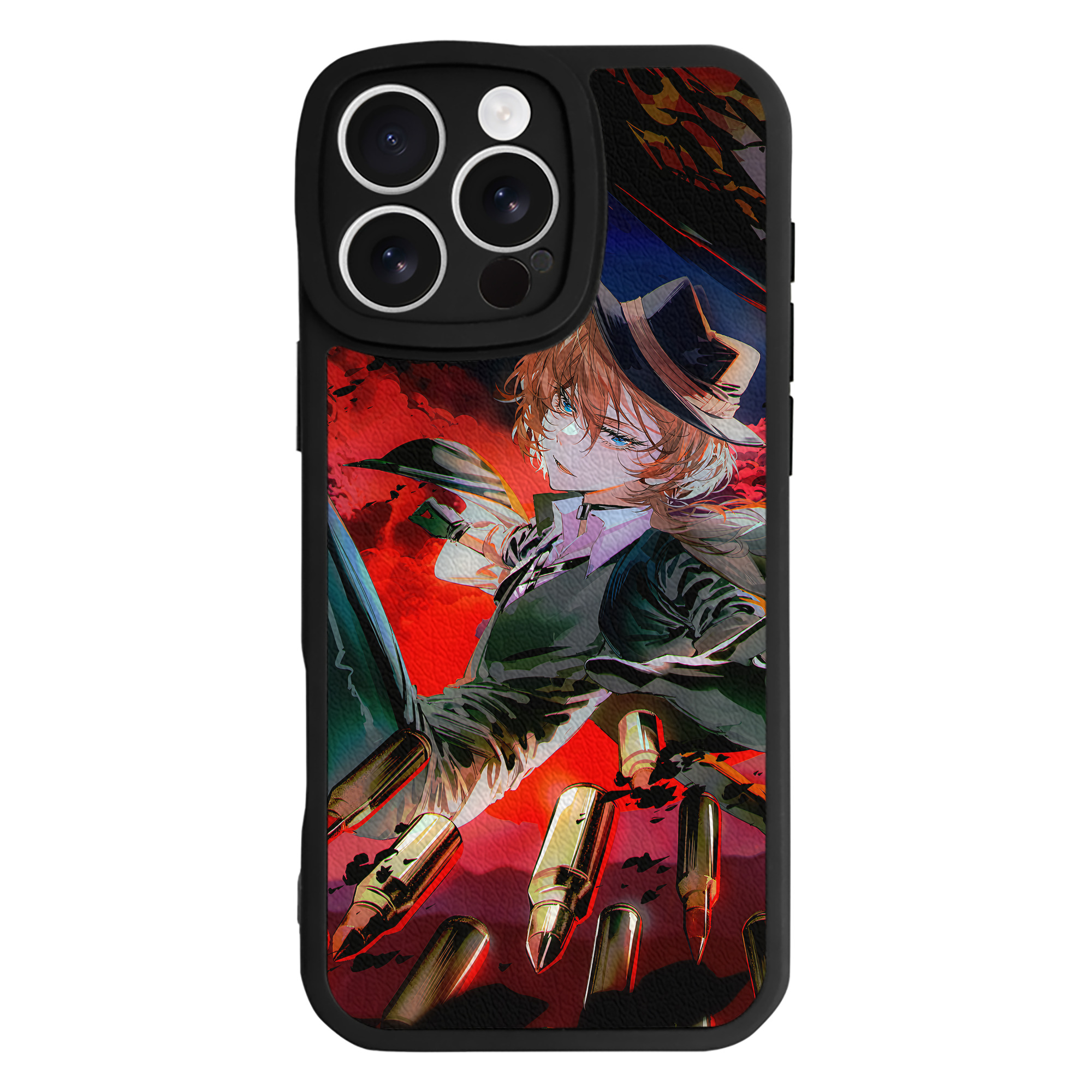 （画像用） 文豪ストレイドッグス Bungo Stray Dogs 【iPhone 16シリーズ対応】シリコンスマホケース（レザー調） 材質：シリコン